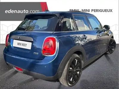 Occasion Mini ONE Hatch 102 ch (75 kW) 2018 Bleu Citadine