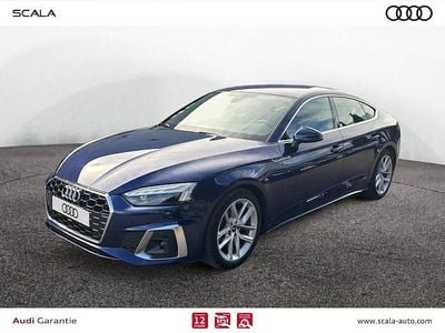 Bleu navarre métallisé Occasion 2022 Audi A5 Sportback S-Line Citadine | 30 990 € (Bon prix)