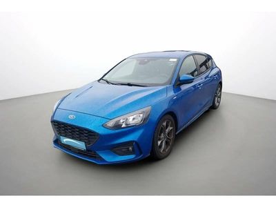 Bleu Occasion 2020 Ford Focus ST-Line Berline | 17 990 € (Prix assez cher)
