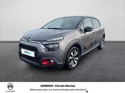 Gris platinium (m) Occasion 2022 Citroën C3 PureTech Berline | 11 290 € (Bon prix)