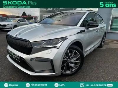 Occasion Skoda Enyaq iV SportLine 210 kW (286 ch) 2025 Gris argent métallisée SUV