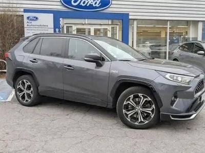 Occasion Toyota RAV4 Hybrid 185 ch (136 kW) 2021 Gris atlas/toit noir attitude SUV
