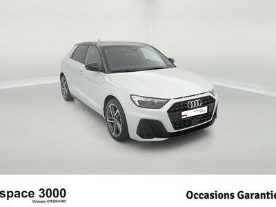 Occasion Audi A1 Sportback S-line plus 116 ch (85 kW) 2025 Blanc glacier métallisé noir mythe métallisé Citadine