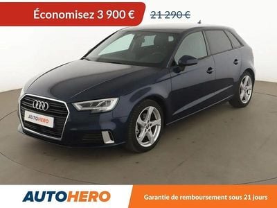 Occasion Audi A3 Sport 150 ch (110 kW) 2018 Bleu Berline