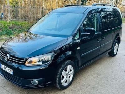 Noir Occasion 2014 VW Caddy Maxi Monospace | 12 490 €