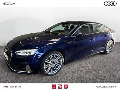 Bleu navarre métallisé Occasion 2021 Audi A5 Sportback Advanced Citadine | 32 990 € (Prix juste)