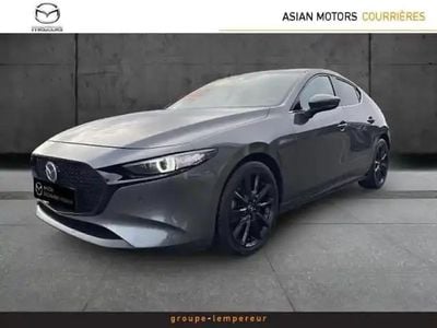 Jet black mica Occasion 2021 Mazda 3 Sports-Line Berline | 23 990 € (Prix juste)