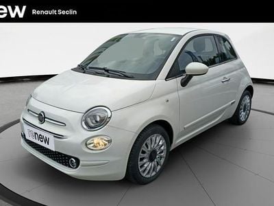 Beige Occasion 2019 Fiat 500 Lounge Citadine | 9 499 € (Bon prix)