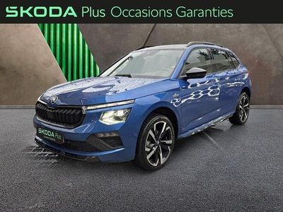 Bleu racing métal toit noir (color) Occasion 2025 Skoda Kamiq Monte Carlo SUV | 26 900 € (Prix assez cher)
