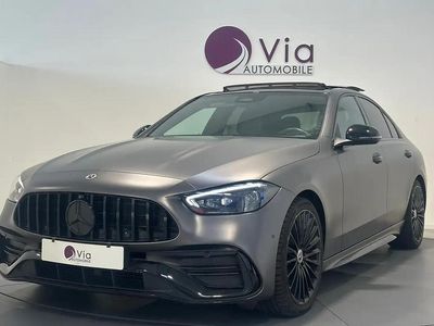 Noir Occasion 2022 Mercedes C220 AMG line Berline | 45 990 € (Prix cher)