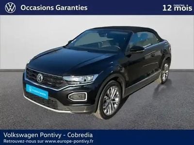 Occasion VW T-Roc Cabriolet Style 2020 Noir intense nacrée, capote noire Cabriolet