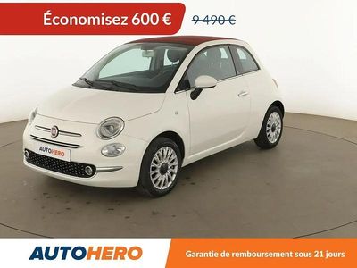 Blanc Occasion 2018 Fiat 500C Lounge Cabriolet | 8 890 € (Prix juste)