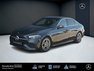 Noir Occasion 2022 Mercedes C220 AMG line Berline | 39 900 € (Prix assez cher)