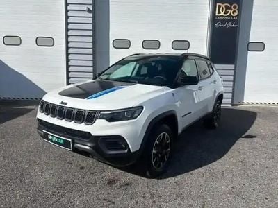 Alpine white+toit noir Occasion 2024 Jeep Compass Trailhawk SUV | 35 990 € (Prix cher)