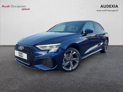 Bleu navarre métallisé Occasion 2023 Audi A3 S-Line | 31 490 € (Prix juste)