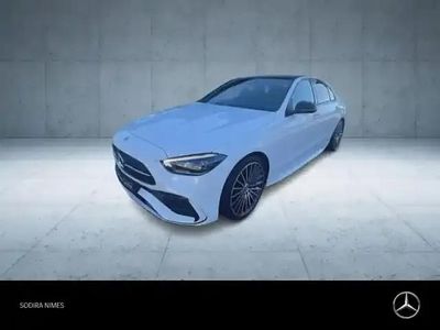 Blanc opalithe brillant manufaktur Occasion 2024 Mercedes C220 AMG line Berline | 49 900 € (Prix assez cher)