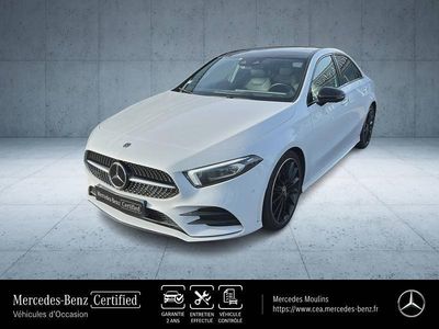 Blanc polaire Occasion 2019 Mercedes A180 AMG line Berline | 24 900 € (Prix cher)