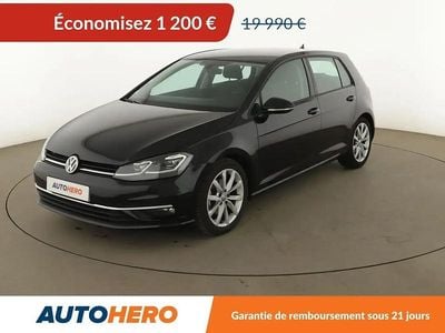 Noir Occasion 2018 VW Golf VII Berline | 18 790 € (Bon prix)