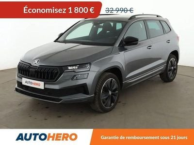 Gris Occasion 2024 Skoda Karoq SportLine SUV | 31 190 € (Bon prix)