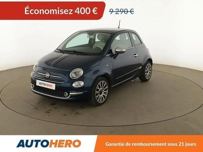Bleu Occasion 2017 Fiat 500 Lounge Citadine | 8 890 € (Super prix)