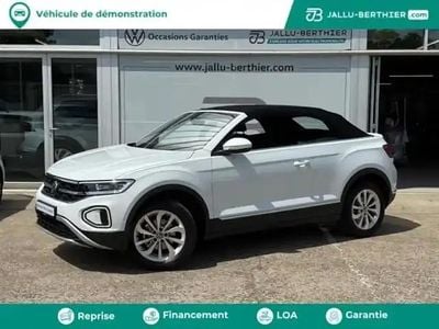 Blanc pur, capote noire Occasion 2025 VW T-Roc Cabriolet Style Cabriolet | 37 490 € (Prix assez cher)
