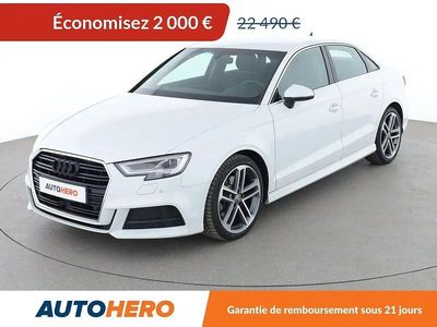 Blanc Occasion 2018 Audi A3 Sport Berline | 20 490 € (Prix juste)