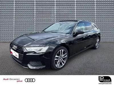 Noir mythe métallisé Occasion 2021 Audi A6 Design Break | 39 990 € (Prix assez cher)