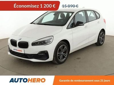 Blanc Occasion 2018 BMW 216 Active Tourer Sport Line Monospace | 14 690 € (Prix juste)