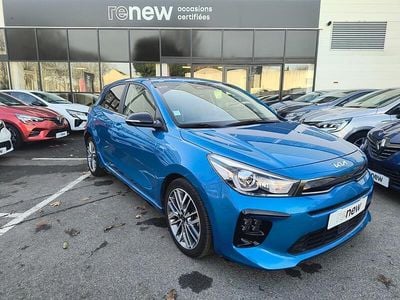 Bleu Occasion 2023 Kia Rio GT-Line Berline | 20 980 € (Prix assez cher)