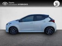 Occasion Toyota Yaris Hybrid 116 ch (85 kW) 2021 Biton blanc lunaire / toit noir Berline