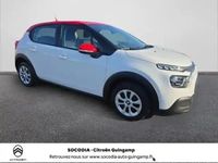 Occasion Citroën C3 Feel 2021 Blanc banquise (o)  rouge aden Berline