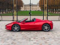 occasion Ferrari 458 Spider 4.5 V8 570ch - Rosso Fuoco Atelier spec