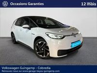 Occasion VW ID.3 Pro 150 kW (204 ch) 2022 Blanc glacier métal/toit/hayon noir Citadine