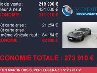 Occasion Aston Martin DBS 725 ch (533 kW) 2020 Gris Coupé