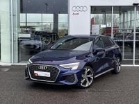 Occasion Audi A3 Sportback e-tron S-Line 150 ch (110 kW) 2023 Bleu navarre métallisé Citadine