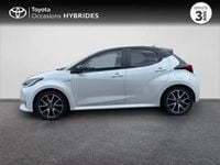Occasion Toyota Yaris Hybrid 116 ch (85 kW) 2021 Biton blanc lunaire / toit noir Berline