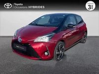 Occasion Toyota Yaris Hybrid 2018 Rouge allure biton toit noir Berline