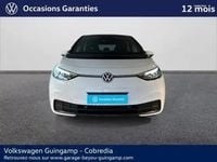 Occasion VW ID.3 Pro 150 kW (204 ch) 2022 Blanc glacier métal/toit/hayon noir Citadine
