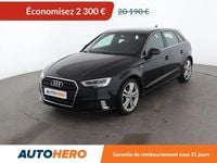 Occasion Audi A3 S-Line 150 ch (110 kW) 2018 Noir Berline