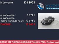 Occasion Porsche 992 650 ch (478 kW) 2020 Noir Cabriolet