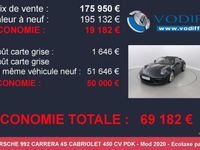 occasion Porsche 911 Carrera 4S Cabriolet 992 450 Cv Pdk