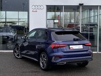 Occasion Audi A3 Sportback e-tron S-Line 150 ch (110 kW) 2023 Bleu navarre métallisé Citadine
