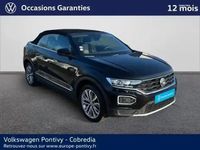Occasion VW T-Roc Cabriolet Style 2020 Noir intense nacrée, capote noire Cabriolet