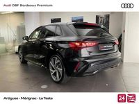 Occasion Audi A3 S-Line 150 ch (110 kW) 2025 Noir mythic métallisé