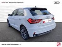 Occasion Audi A1 Sportback Design 116 ch (85 kW) 2025 Blanc glacier métallisé noir mythe métallisé Citadine