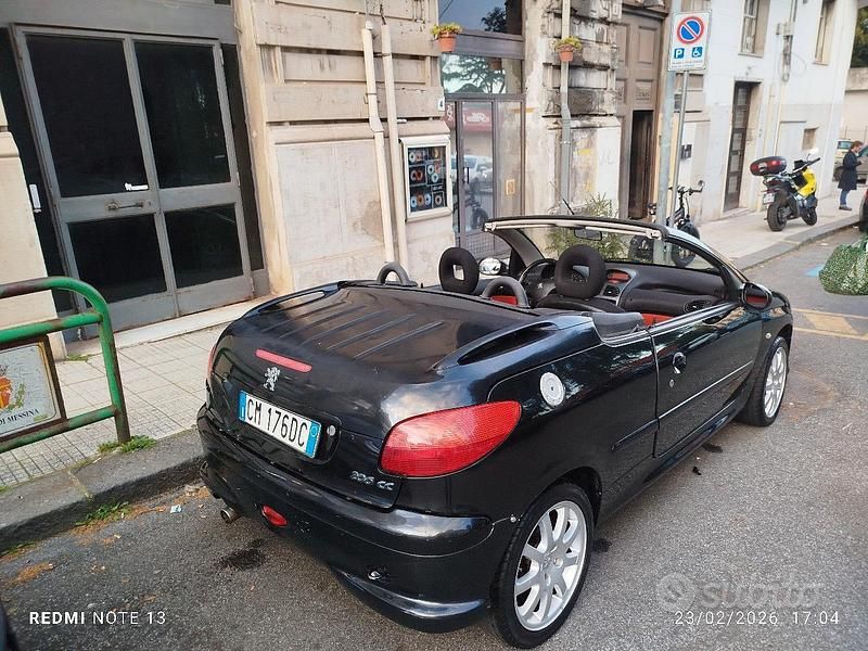 Usata Peugeot 206 2004 Nero Cabrio