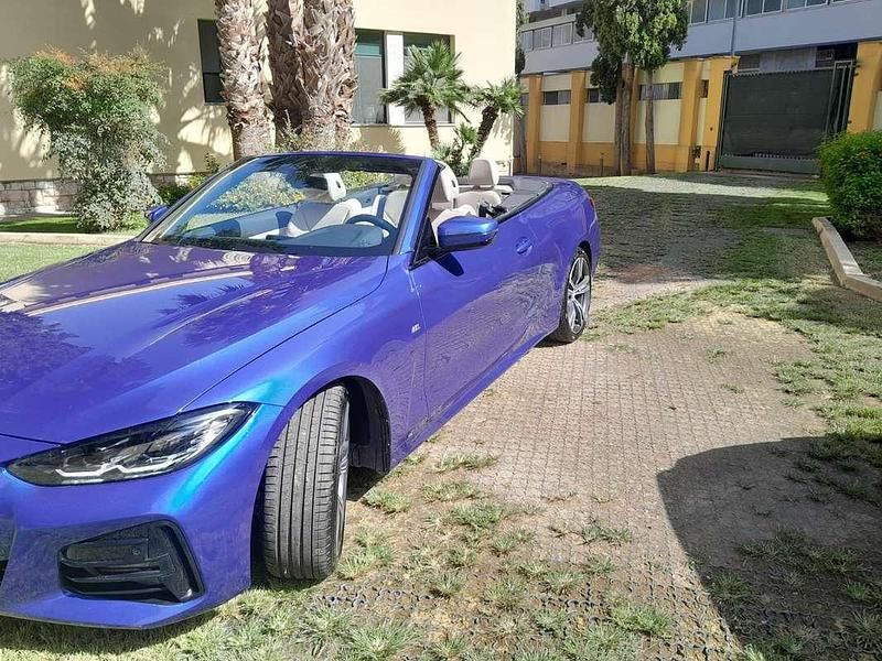 Usata BMW 420 M Sport 190 CV (139 kW) 2021 Blu/azzurro Cabrio
