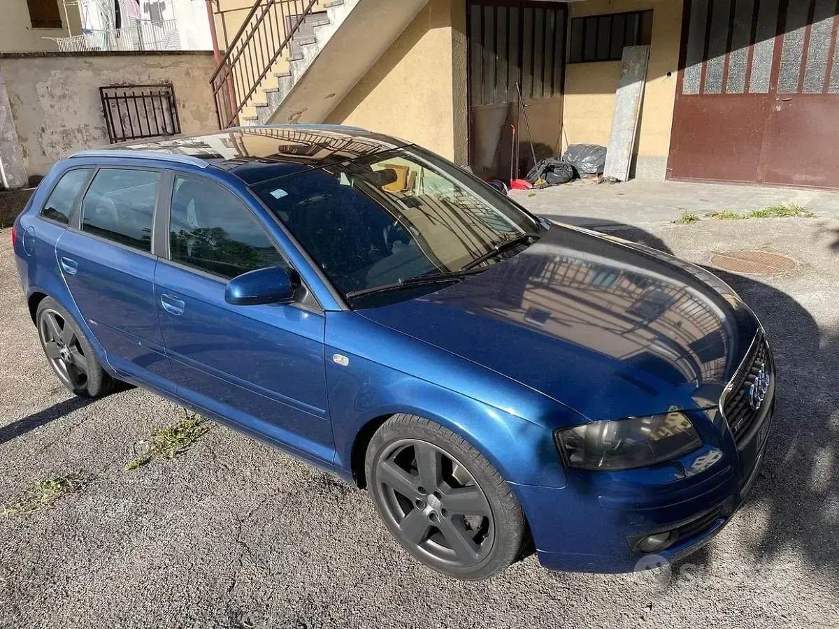 Usata Audi A3 Sportback S-Line 140 CV (102 kW) 2006 Blu Utilitaria