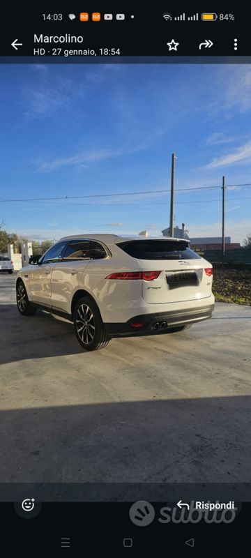 Usata Jaguar F-Pace R-Sport 180 CV (132 kW) 2016 Bianco SUV
