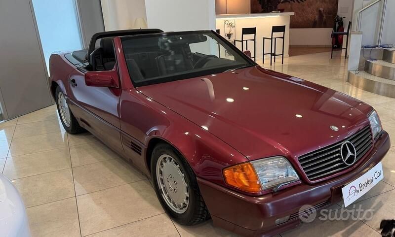 Usata Mercedes SL300 231 CV (169 kW) 1991 Rosso Cabrio